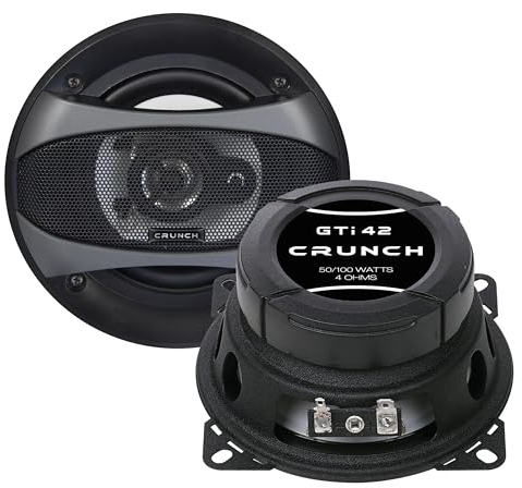 Crunch GTI 42-2 Wege Koax-Lautsprecher 10 cm aus der GTI Performance Lautsprecher Serie | 1 Paar CAR-Audio-Unlimited