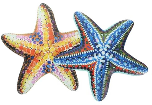 CAXUSD 2 Pz Decorazioni da Parete in Ferro con Stelle Marine Scultura Murale Costiera Arazzi a Tema Oceano Paramento Costiero Decorazione Murale Ferro da Stiro Metallo Artigianale