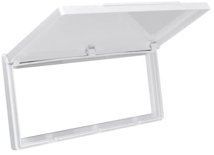 predolo Protector de enchufe resistente al agua de 3 bandas, cubierta para interruptor de pared, caja de protección para enchufe, blanco