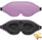Masque de Nuit Innovant 2025 pour Hommes et Femmes, Conception Masque de Sommeil qui Bloque la Lumière pour Dormir, les Siestes, la Méditation, les Voyages (Violet)