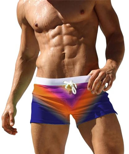 Hommes Confort Micro Slips Natation Jammer Drole Bronzant Souple Amovible Cordon De Serrage Briefs Swimwears Boxers De Bain Adultes Piscine Plage