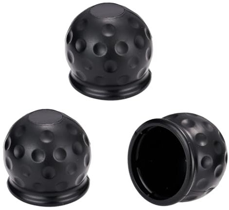 3 Stück Anhängerkupplung Abdeckung, Schwarz 50 mm Anhängerkupplung Schutzkappe, Abdeckung Anhängerkupplung, Kappe Anhängerkupplung, Anhängerkupplung Kappe, Schutzkappe Anhängerkupplung.