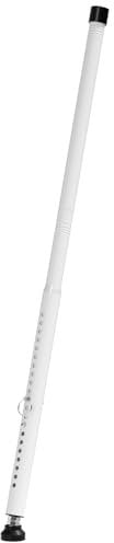 Barra de seguridad de 120 cm, protección antirrobo, para puertas correderas, cerrojo blindado ajustable, barra de seguridad para ventanas, 25 mm, para casa o apartamento, color blanco