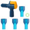 4pcs Valves de Remplacement pour Morsure, avec 1 Connecteur de Tuyau Coudé et 1 Bague d'Étanchéité Remplacement pour Embout Buccal Silicone pour Poche d'Hydratation Compatible avec Camelbak
