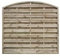 Arched Wooden Garden Fence Panel – Durable Outdoor Privacy Screen for Garden and Yard (180 cm Long x 180 cm Wide)