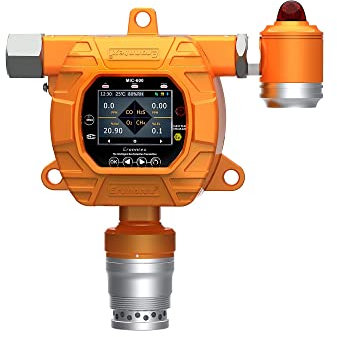 Gas Leak Detector Fixed Combustible Gas Detector,H2, NH3, SO2, CO2,Gas Detector to Locate Gas Leaks of Combustible Gases; W LED Alarm Ambient Air Monitoring Applications(Sulfur Dioxide,with Lights)
