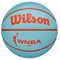 Wilson WNBA DRV Outdoor Basketball, Aqua/Orange, 6