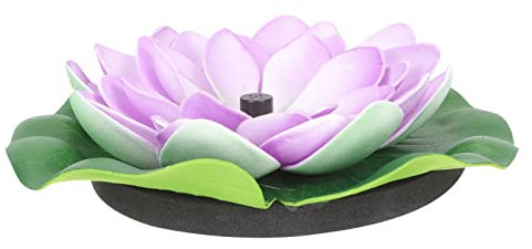 POPETPOP Fontaine Solaire Flottante Aux Nénuphars pour Décoration Extérieure Jardin, 7v 1,2w, Compacte Et Légère, Fontaine De Piscine Solaire Économe en Énergie