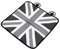 CRILSTYLEO 1PC Ice Silk Autositzkissen Mit Union Jack Muster Atmungsaktive Sitzauflage Für Sommer Universal Passend Für Auto Büro Und Zuhause Komfortable Sitzmatte Mit