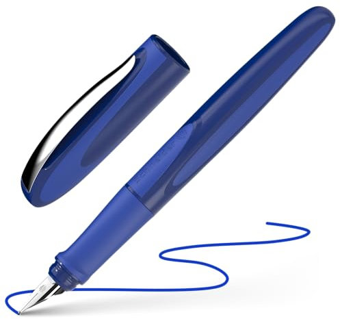 Schneider 168215 Ray Füller (Rechtshänder, inkl. Standard Tintenpatrone königsblau) space blue