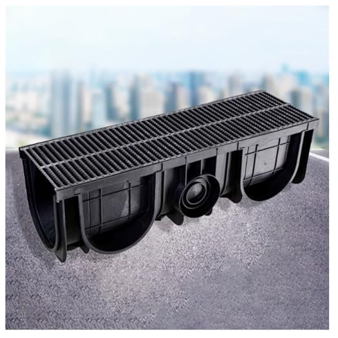 Abflussgitter, schmale Dachrinnen-Abflussgitter für Abflüsse, Abflussrinnen mit Gittern, Regenrinnen-Abflussabdeckungen für Dachränder, Gehwege