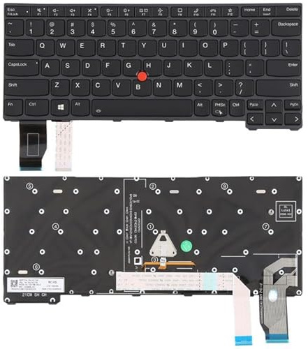 KXPASUKOJX US Version Backlit Laptop Keyboard with Pointing for Lenovo ThinkPad X13 Gen 2 20WK 20XH X13 Yoga Gen 2