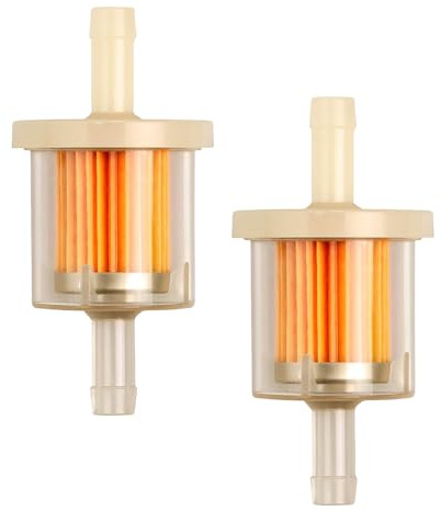 2 Stück 8mm Benzinfilter & Dieselfilter, Universal Filter für Motorrad | Rasenmäher, PKW, Scheppach Rasenmäher Ersatzteile, Benzinfilter Motorrad, Hochwertiger Diesel Filter