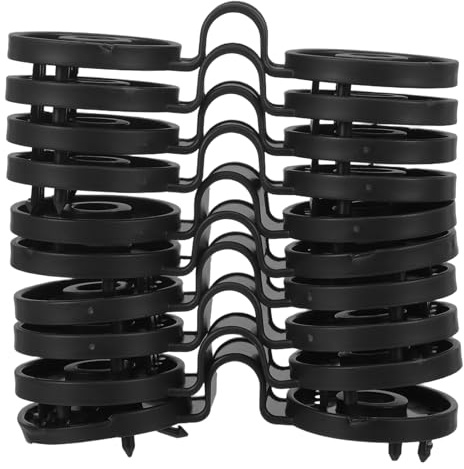 NUOBESTY Lot de 100 Clips pour Toile D’ombrage en Plastique Noir, Pinces de Fixation Résistantes pour Filet Pare-Soleil, Accessoires Jardin pour Protection Solaire et Coupe-Vent Extérieur