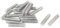 sourcing map 20 Stück Gewindestangen M6x30mm Edelstahl 304 Gewindestift Metrischem Vollgewinde Bar Gewindestäbe für Befestigung CNC-Werkzeugmaschinen 3D-Drucker Industrie Geräte