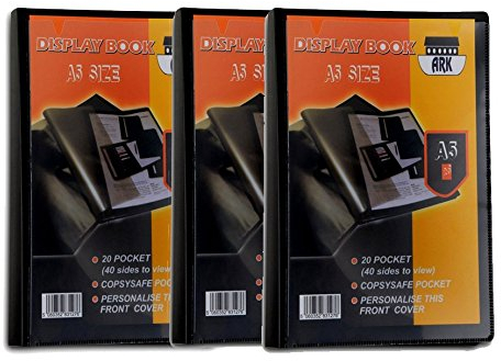 ARK Lot de 3 porte-vues (Presentation) - A5-20 pages