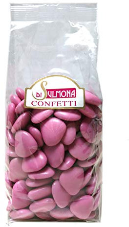 Confetti di Sulmona Cuori al Cioccolato, Rosa - 1000 gr