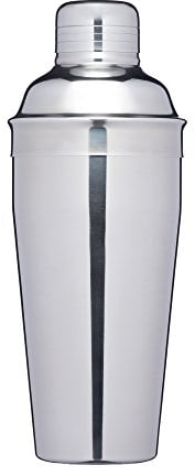 BarCraft Double-Walled Insulated Stainless Steel Cocktail Shaker with Recipe Leaflet, 500 ml (17.5 fl oz)
