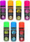 6 CANS of Fluorescent NEON Spray can Paint 200ML Graffiti (Banksey) NO CFCs