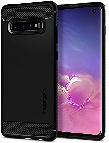 Spigen Cover Rugged Armor Compatibile con Samsung Galaxy S10 - Nero