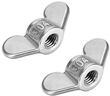 Sourcingmap - Dadi ad ali M12 in acciaio inox 304, torsione a mano, 2 pezzi