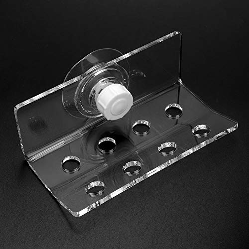 Pssopp Acryl Korallen Frag Rack Aquarium Container Korallen Frag Halterung Unterstützung mit Saugnapf für Aquarium Wasserpumpe(8孔)