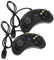Create idea 1paar 6-Tasten schwarz Controller KIT für Sega Mega Drive & Genesis Joypad Gamepad
