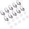 UNICRAFTALE 30 Sets 10mm Flache Runde Tablett Ohrringe Herstellung 304 Edelstahl Leverback Ohrring Befunde Und Transparente Glas Cabochons Für Ohrring Schmuckherstellung