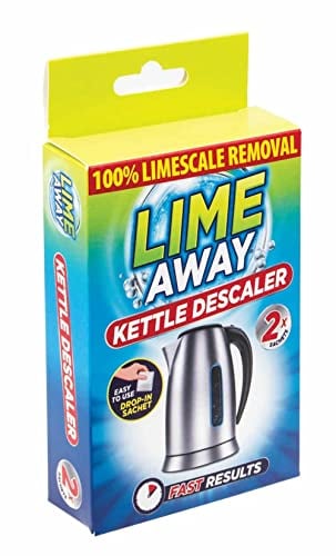 LA004-Household Products 100% Limescale Removal Kettle Descaler - 2 Drop-in Satchets in 1 Pack