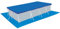 Poolabdeckung rechteckig + Poolunterlage für Frame Pool 300x200cm - 110g/m² PE - Wasserdicht - UV-stabil Abdeckung Fixierseil - Stahlrahmenpool Bodenschutz Bodenplane Planschbecken