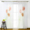SCHOAL Gardinen mit Schlaufen Transparente Vorhänge Voile Gardinenschal Modern Blumen Muster 1 Stück BxH 150x245cm Rot
