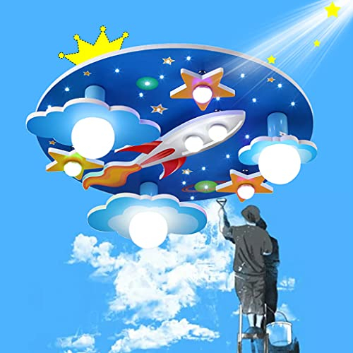 LED Deckenleuchte Kinderzimmer Universum Sternenhimmel Deckenlampe Licht Für Jungen Und Mädchen Dimmbare Mit Fernbedienung Decke Kronleuchter Schlafzimmer Wohnzimmerkindergarten Deckenlicht