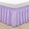 RIMELA Lilac Bed Skirt Full Size 15 Inch Drop, Elastic Bed Skirting for Bed Base and Frame, Bedding Dust Ruffle Easy to Install, Lightweight Comforter Set with Wrap Around Adjustable Bedskirt