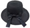 Chapeau de Soleil - Floppy Chapeau de Paille Femme Homme Chapeau de Paille Chapeau Été Large Bord Chapeau de Soleil Anti-UV pour Plage Voyage (Noir +)