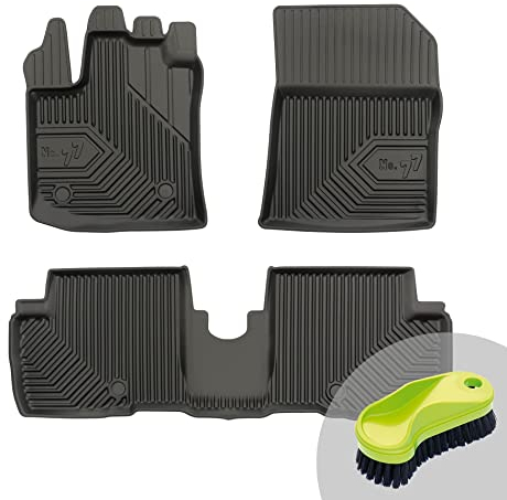 FROGUM No.77 Gummimatten Ganzjahresset von Auto Fußmatten Autofussmatten für Dacia Lodgy ab 2012 | Langlebiges TPE Material