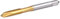 Burkit M6 Spiralspitze Gewindebohrer, HSS Titanbeschichtung M6x1 Spiralspitze Gewindebohrer