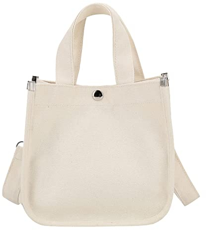 hahuha Mehrere Farben erhältlich Fransen-Leinwand-Einkaufstasche Sommer-Strandtasche Handtasche mit großer Kapazität für Frauen Gelbe Clutch (White, One Size)