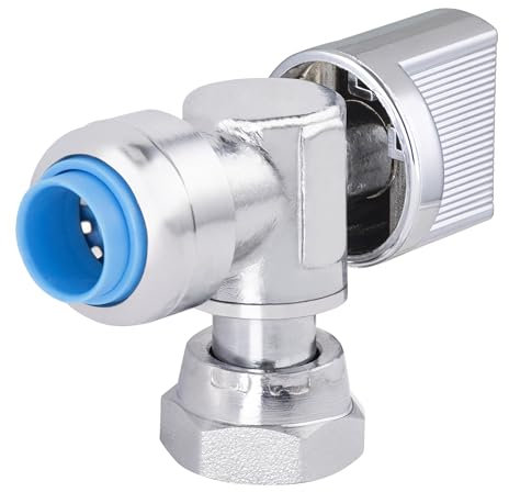 Robinet WC équerre automatique universel Ø12 femelle tournant 12x17 (3/8) TOUT PUSH