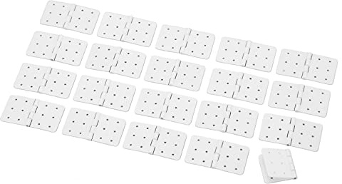 HEITIGN Rc Aircraft Plane Hinge Model Aircraft Parts 40pcs Rc Pinned Hinges Remote Control Airplane Plastic Hinge Model Aircraft Wing Parts (L)