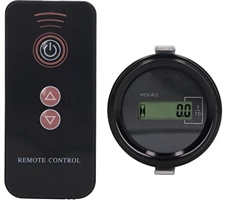 Minuterie D'excavatrice, Télécommande de Compteur Horaire, Affichage Numérique LCD 12V-36V 0-99999.9H 0.01H avec 1 X Batterie DC 3V CR2025 160mAH(Pour (rond) (code fournisseur : K07-024))