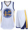 2-Teiliges Kinder/Erwachsene Basketball Jersey,Kinder/Erwachsener Basketball Jersey & Basketball Shorts,Kinder/Erwachsener ärmelloses Atmungsaktives Basketball T-Shirt Weste und Shorts Weiß L
