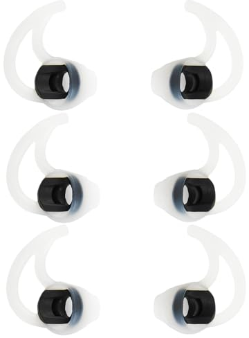 WKYMY Silicone Earbud Tips Replacement Ear Bud Tips Compatible with Bose SoundSport Freestyle IE2 IE3 Headphone Ear Tips Rubber Tips Earbud Covers Large 3 Pairs