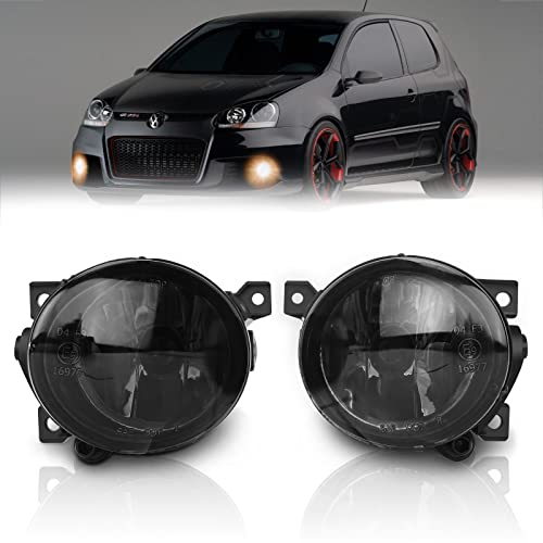 AutoBeeDen Nebelscheinwerfer für Volkswagen GTI Golf V/5 Jetta III/3 Scirocco Up Amarok, (VW 1K1 1K5 1K2 137 138), SEAT Mii KF1, Skoda Citigo, 10/2003-04/2017 (Schwarz)