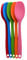 HOMSFOU Silicone Soup Spoon, Nonstick, Soft Head Mini Spoon for Appertizer, Serving, Eating, Ideal for Kids and Food Serving, Green, 8.1x1.7x0.4 Inches