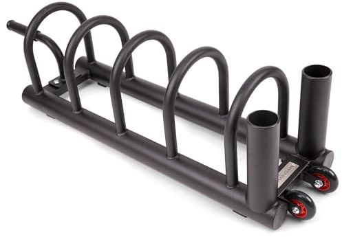 BRAINGAIN Olympic Flat Weight Storage Rack - Bumper Plate Flat Rack