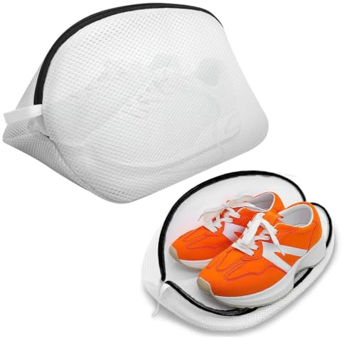 ZYBHMJE Shoes Wash Bags Mesh Laundry Bags with Durable Zips Premium Laundry Bag For Shoes Trainers For Washing Machine Storage Bag for Shoes and Clothing for Sneakers Socks Bras