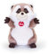 Trudi Raton Laveur Ringo Peluche idéale comme Cadeau pour Les Anniversaires, Noël et Autres Occasions | 18x28x18cm Taille M | Animaux de la Ferme | modèle 24043