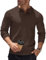 COOFANDY Polo Pullover Herren Pullover mit Polokragen Strick Poloshirt Langarm Business Pullover Winterpullover Pulli Polo Sweater Braun XL