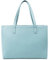 Tommy & Kate GLORIA Spacious Tote Bag for Women Shoulder Laptop Tote Bag Large PU Leather Ladies for Work School Business with Zipped Compartment and Inner Pocket (Baby Blue)