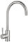 VCBRPT Kitchen Tap Brushed Steel Mixer 1 Hole Single Lever Sink Monobloc Brushed Nickel Faucet Stainless Steel 360° Swivel